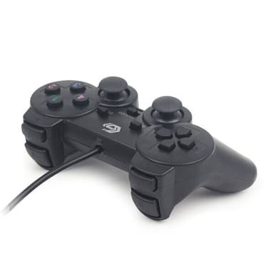 Gembird Dual Vibration Trådad spelkontroll för PC - Svart