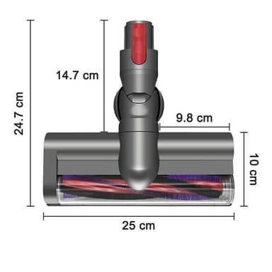 Golvmunstycke med direktdrift till Dyson V7 / V8 / V10 / V11 / V15