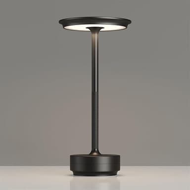 Bordslampa/nattlampa med touchkontroll och USB-laddning - Svart