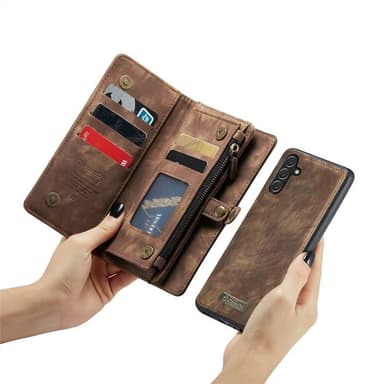 CaseMe mobilfodral 008 8-kort Samsung Galaxy A36 5G - Brun