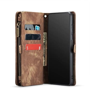 CaseMe mobilfodral 008 8-kort Samsung Galaxy A36 5G - Brun