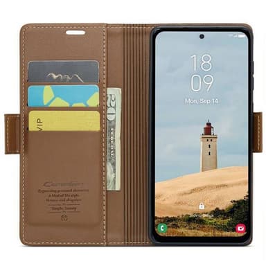 CaseMe mobilfodral 023 Samsung Galaxy A36 5G - Brun
