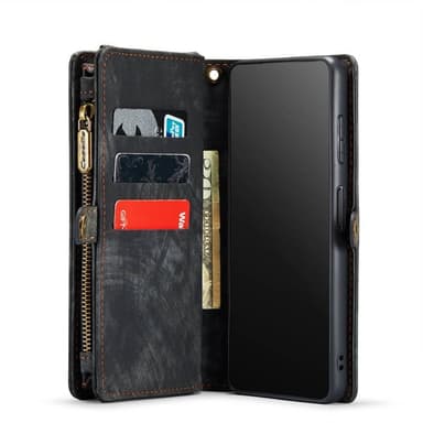 CaseMe mobilfodral 008 8-kort Samsung Galaxy A36 5G - Svart/grå