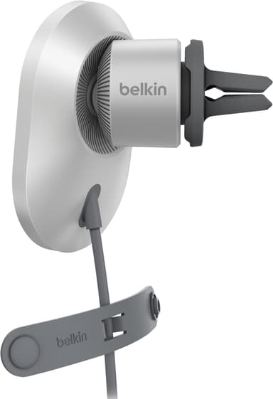 Belkin BoostCharge Pro Qi2 15W magnetisk billaddare (vit)