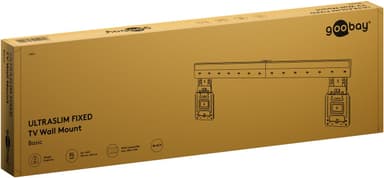 Ultraslim TV-väggfäste Basic FIXED (XL), svart
