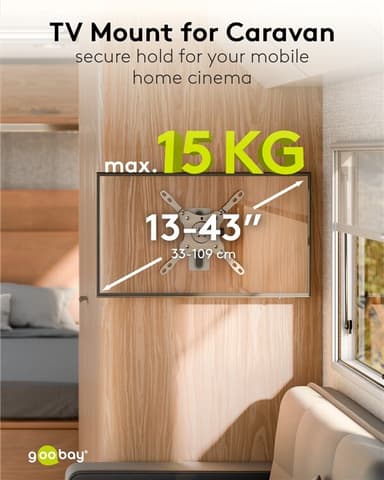 TV-väggfäste Caravan TILT (M), silver