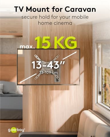 TV-väggfäste Caravan FULLMOTION (M), silver TV-väggfäste Caravan FULLM
