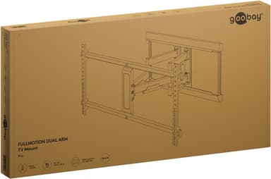 TV-väggfäste Pro FULLMOTION (XL), svart