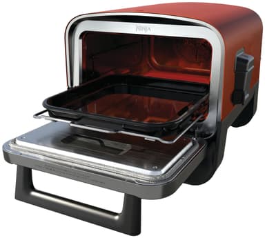 Ninja Woodfire pizzugn OO101EU (terrakotta & rostfritt stål)