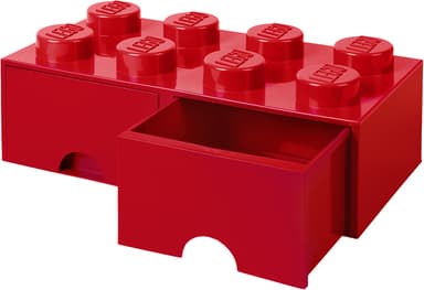 Play LEGO förvaringslåda (8 knoppar, ljusröd)