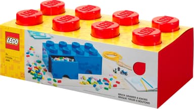 Play LEGO förvaringslåda (8 knoppar, ljusröd)