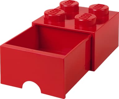 Play LEGO förvaringslåda (4 knoppar, ljusröd)