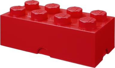 Play LEGO förvaringsbox (8 knoppar, ljusröd)