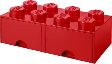 Play LEGO förvaringslåda (8 knoppar, ljusröd)