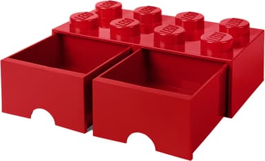 Play LEGO förvaringslåda (8 knoppar, ljusröd)
