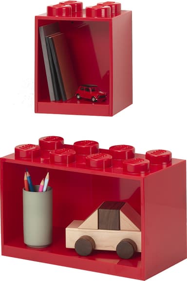 Play LEGO hylla (ljusröd)