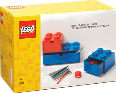 Play LEGO skrivbordslådset (2-pack)