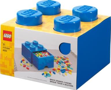 Play LEGO förvaringslåda (4 knoppar, ljusblå)