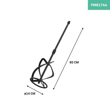 VONROC Blandare 140 x 600mm – Passar Färg/Cementblandare PM502AC