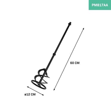 VONROC Blandare 120 x 600mm – Passar Färg/Cementblandare PM503AC + PM506AC