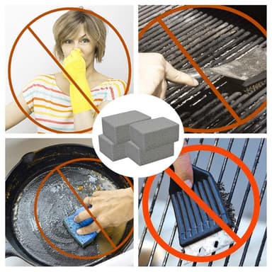 Grill Skursten BBQ Tegelrengöring Rengöringsblock Pimpsten