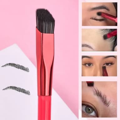 Vinklad ögonbrynsborste Eyeliner Makeup Brush Smink Borste