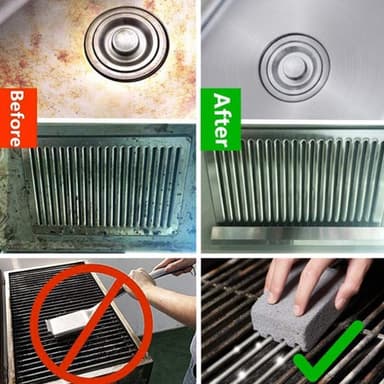 Grill Skursten BBQ Tegelrengöring Rengöringsblock Pimpsten