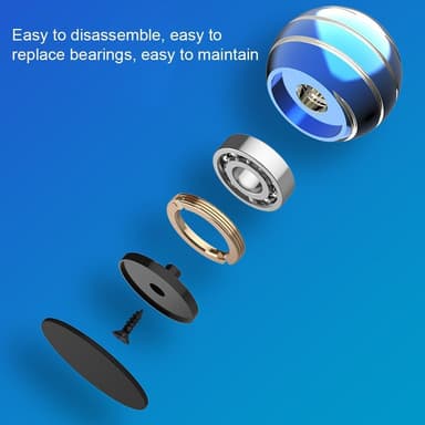 Fidget Spinner Gyro Fidget Avslappning Sfär Roterande Boll 45mm