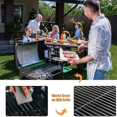 Grill Skursten BBQ Tegelrengöring Rengöringsblock Pimpsten