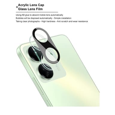 IMAK För Redmi 13C kamera linsskydd härdat glas linsfilm