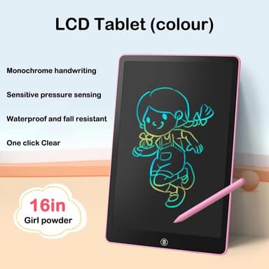 JX-16 16-tum LCD Skrivplatta Ritplatta Klotterplatta