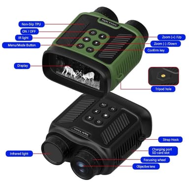 HD Video Kikare Night Vision Goggles Jaktkamera Jakt Kamera
