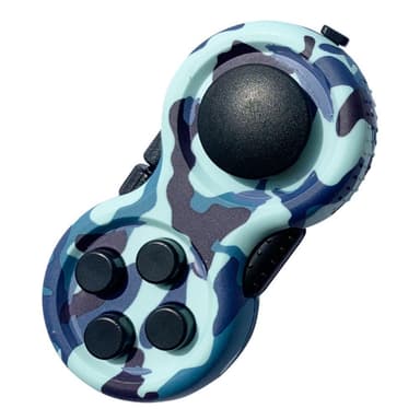 Fidget Spinner Avslappning Pilla JoyStick med nyckelring - Kamo Blå