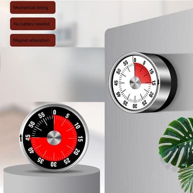Kökstimer Timer Magnetisk mekanisk för matlagning tidtagning etc