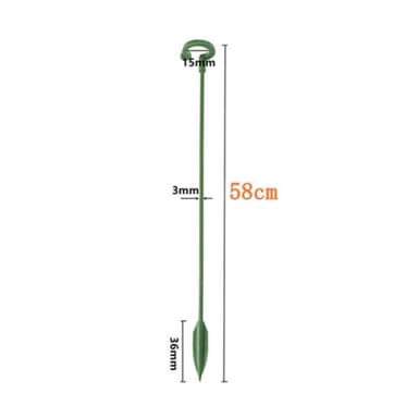 3st 58 cm växtstöd blomma växt Enkelstam glasfiberstöd stödstav