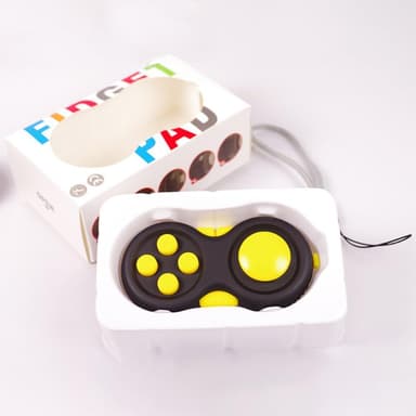 Fidget Spinner Avslappning Pilla JoyStick med nyckelring - Svart