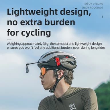 Cykelhjälm Backspegel Motorcykel utdragbar körsäkerhetsspegel