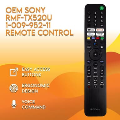 RMF-TX520U TV fjärrkontroll Ersättning för Sony TV