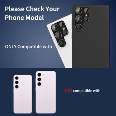 ENKAY Kamera Lins Skydd till Samsung Galaxy S24 Ultra Aluminiumlegering + Härdat Glas