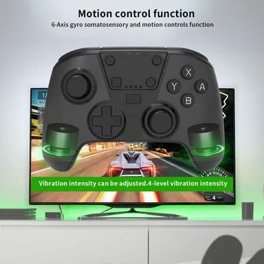 Trådlös spelkontroll kompatibel med Nintendo Switch/Lite/OLED/PC/Steam Deck