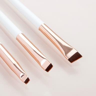3st Makeup Borstar Ögonskugga Eyeliner Ögonbryn Makeup - Vit+Guld