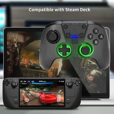 Trådlös spelkontroll kompatibel med Nintendo Switch/Lite/OLED/PC/Steam Deck