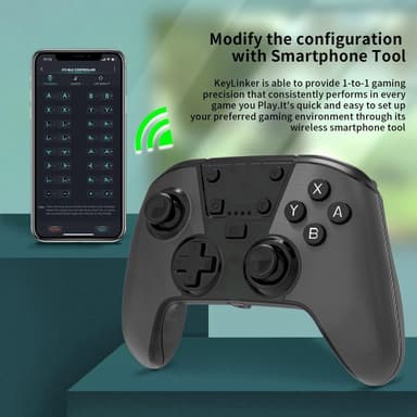 Trådlös spelkontroll kompatibel med Nintendo Switch/Lite/OLED/PC/Steam Deck
