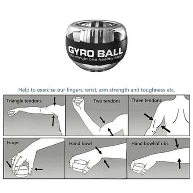 Träna Förstärka Handled Gyroskop Gyro Power Ball Fidget