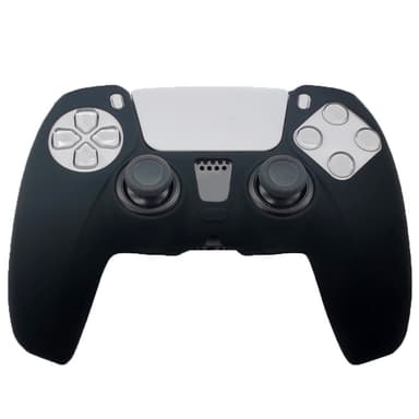 För Sony PlayStation 5 PS5 Silikonfodral Anti-Slip Skydd - Svart