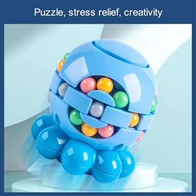 Magic Bean Fidget Toy Pussel-leksak Bläckfisk Stressavlastning