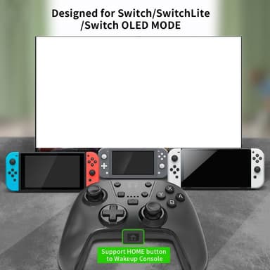 Trådlös spelkontroll kompatibel med Nintendo Switch/Lite/OLED/PC/Steam Deck
