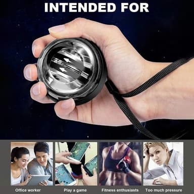 Träna Förstärka Handled Gyroskop Gyro Power Ball Fidget