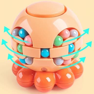 Magic Bean Fidget Toy Pussel-leksak Bläckfisk Stressavlastning