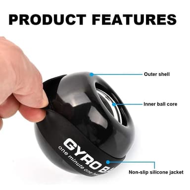 Träna Förstärka Handled Gyroskop Gyro Power Ball Fidget